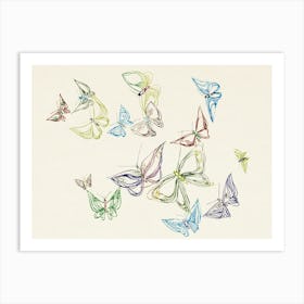 Vintage Butterfly, Cho Senshu 1 Art Print