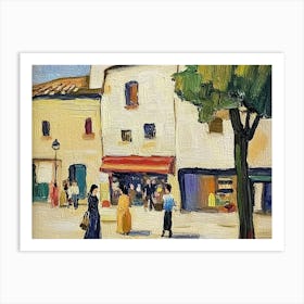 Street Scene In Spain Art Print