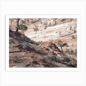 Rocky Desert Sheep Art Print