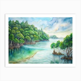 Mangrove Forest Art Print