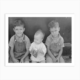 Children Of Day Laborer Work In Cane Fields Near New Iberia, Louisiana By Russell Lee Art Print