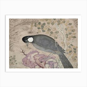 Bird Perched On A Rock 2 Art Print