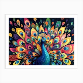 Peacock 36 Art Print