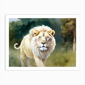 Lion Painting 109 Art Print