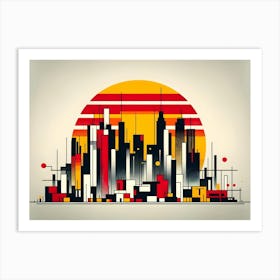 Abstract Cityscape Art Print