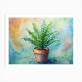 Fern Painting Art Print