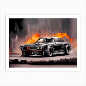 Devils Car Art Print