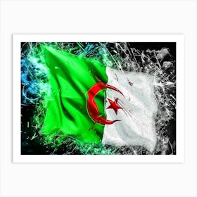 Flag Of Algeria Country Art Print