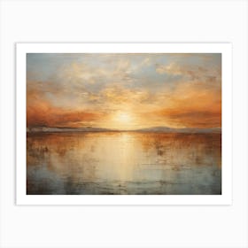 Sunset Over The Sea 7 Art Print