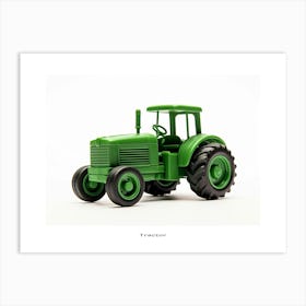 Toy Car Green Tractor Poster Art Print