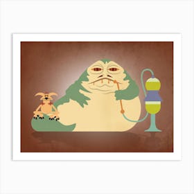 Jabba The Hut Art Print