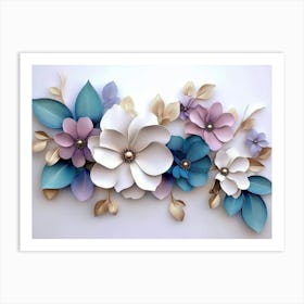 Paper Flower Wall Art 28 Art Print