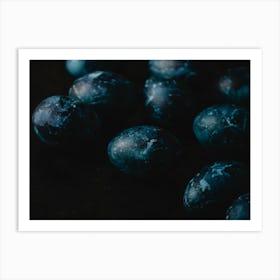 Blue Plums Art Print