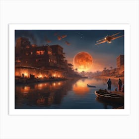 Sun Scorched Nights Art Print