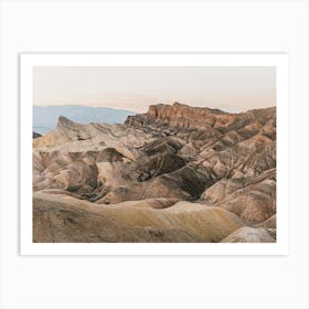 Neutral Desert Mountains Art Print