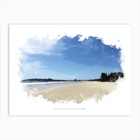 Belongil Beach, Byron Bay, New South Wales Art Print