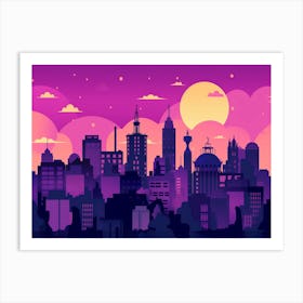 Madrid Skyline Art Print