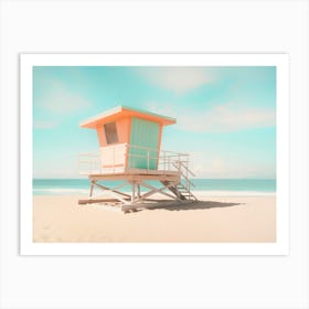 California Dreaming - Lifeguard Tower Moods Art Print