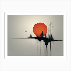 Abstract Landscape Painting Art Print