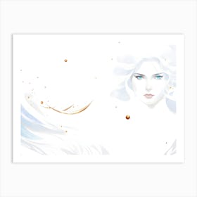 The blue-eyed girl 3 Art Print