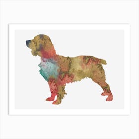 Watercolor Boykin Spaniel Dog 1 Art Print