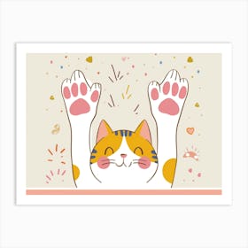 Cat Paw (8) Art Print