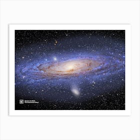 Andromeda Galaxy M31 — NASA Hubble Space Telescope — space poster Art Print