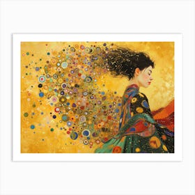 Contemporary Artwork Inspired By Gustav Klimt 1 Art Print