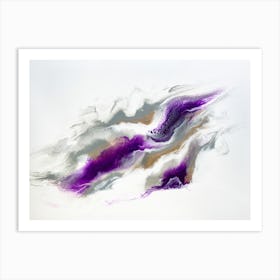 Grey And Violet Skies Art Print