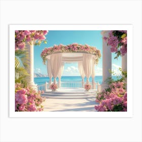 Wedding Gazebo Art Print