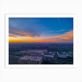 Milan, Italy Cityscape at Sunset Fine Art Poster Print Art Print