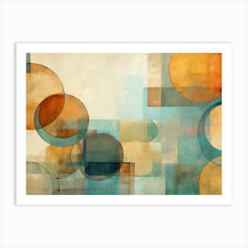 Abstract Circles 10 Art Print