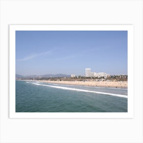 Golden Shores Santa Monica Beach Radiance Art Print