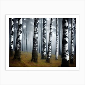 Birch Forest 67 Art Print