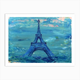 Eiffel Tower Painting Art Print