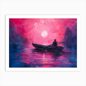 Sunset In Venice Art Print