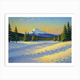 Snowy Mountain Art Print