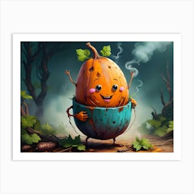 Happy Harvest Brew #8 Art Print