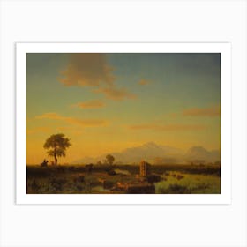 Ruins Of Paestum, Albert Bierstadt Art Print