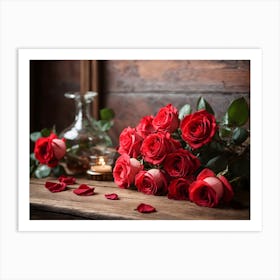 Red Roses Art Print