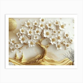 Tree Of Gold 6 Art Print