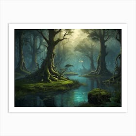 Forest Wallpaper Art Print