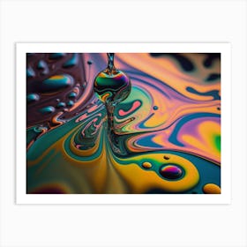 Drop Of Liquid Art Print