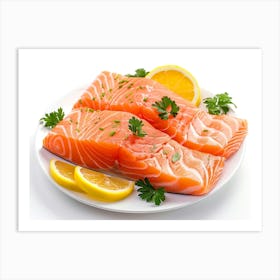 Salmon Slice (7) Art Print