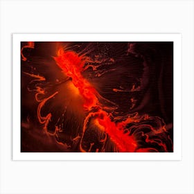 Fire And Lava Art Print