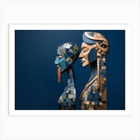 Mosaic Women Art Print