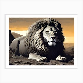 Lion king 8 Art Print