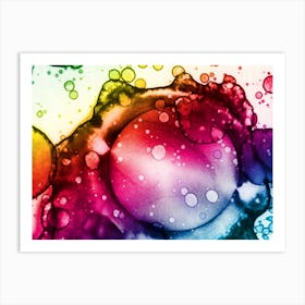 Abstraction Sunrise In The Rainbow Art Print