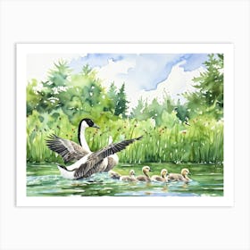 Canadian Geese 28 Art Print