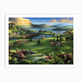 Landscape Of The Hobbit Art Print